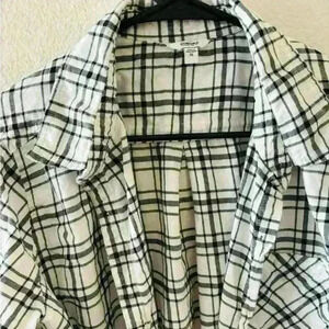 Sonoma black white light flannel